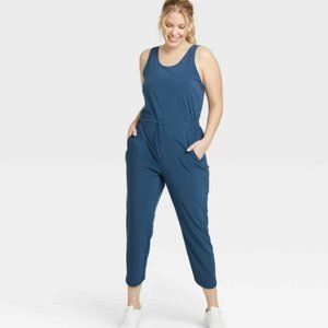 All in Motion Women's Lightweight Flex Woven Fabric Jumpsuit